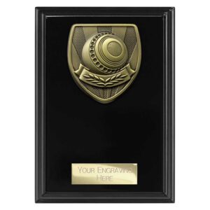Cobra Plaque Lawn Bowls Black Trophy HQ