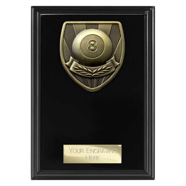 Cobra Plaque Pool Black Trophy HQ