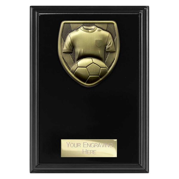 Cobra Plaque Football Shirt and Ball Black Trophy HQ