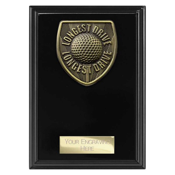 Cobra Plaque Golf Longest Drive Black Trophy HQ