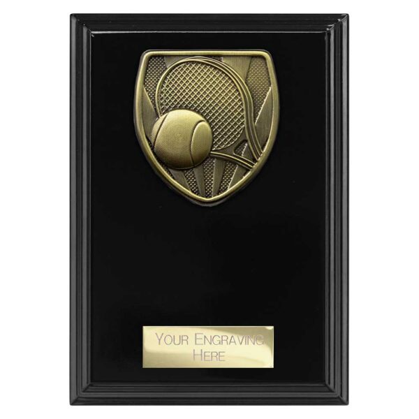 Cobra Plaque Tennis Black Trophy HQ