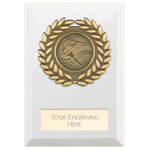 Reward Wreath Plaque Arctic White Trophy HQ