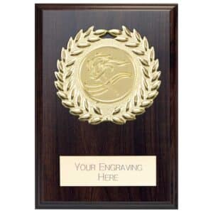 Reward Wreath Plaque Mahogany Trophy HQ