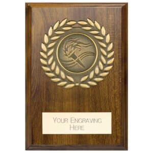 Reward Wreath Plaque Walnut Trophy HQ