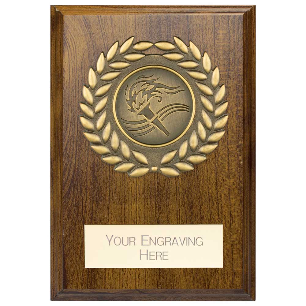 Reward Wreath Plaque Walnut Trophy HQ Reward Wreath Plaque Walnut Trophy HQ