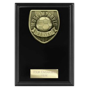 Cobra Plaque Most Improved Player Black Trophy HQ