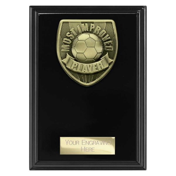 Cobra Plaque Most Improved Player Black Trophy HQ