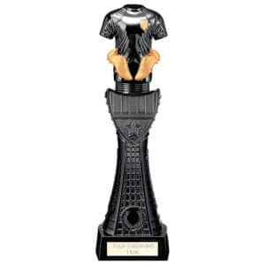 Black Viper Tower Football Strip Trophy Trophy HQ