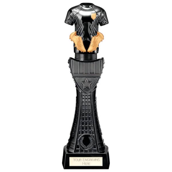 Black Viper Tower Football Strip Trophy Trophy HQ