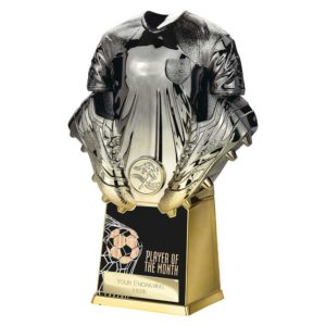 Invincible Shirt Player of Month Trophy Black and Gold Trophy HQ