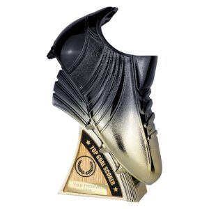 Power Golden Boot Trophy Top Goal Scorer Black and Gold Trophy HQ