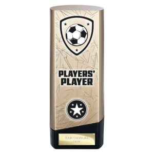 Prime Football Trophy Players Player Black and Gold Trophy HQ