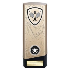 Prime Tennis Trophy Black and Gold Trophy HQ
