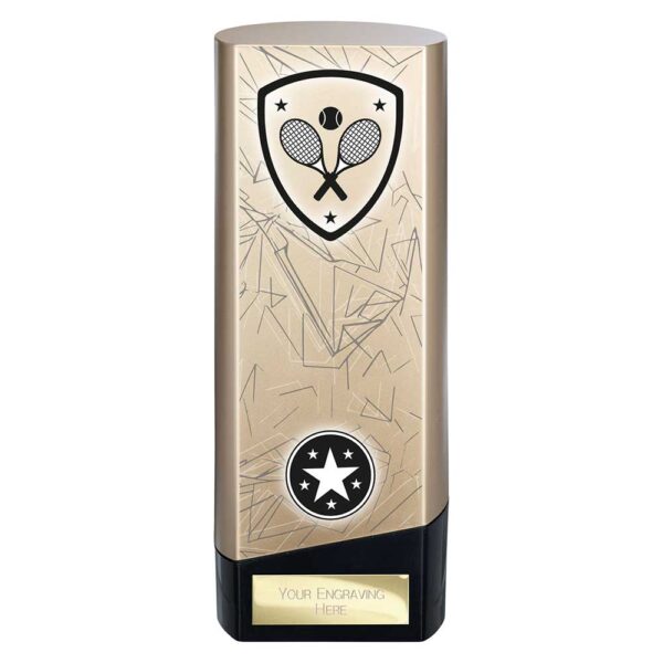 Prime Tennis Trophy Black and Gold Trophy HQ