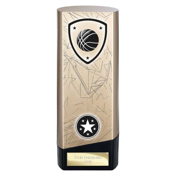 Prime Basketball Trophy Black and Gold Trophy HQ