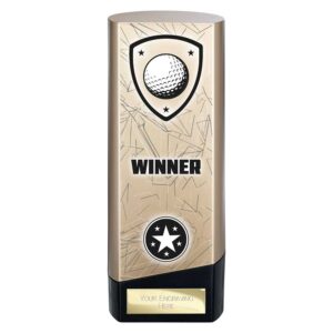 Prime Golf Trophy Black and Gold Trophy HQ