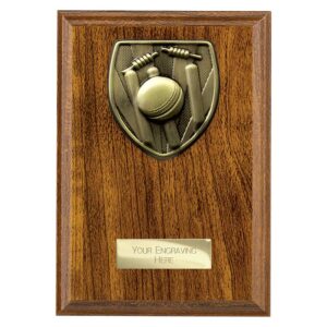 Cobra Plaque Cricket Walnut Cobra Plaque Cricket Walnut Trophy HQ