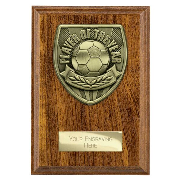 Cobra Plaque Player of Year Walnut Trophy HQ