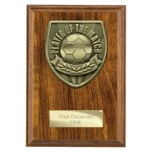Cobra Plaque Player of Match Walnut Trophy HQ