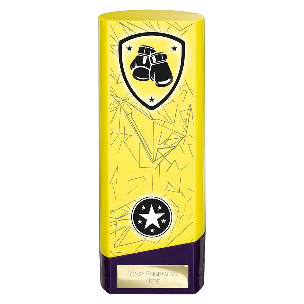 Prime Trophy Boxing Yellow and Purple Trophy HQ Prime Trophy Boxing Yellow and Purple Trophy HQ