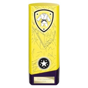 Prime Trophy Martial Arts Yellow and Purple Trophy HQ