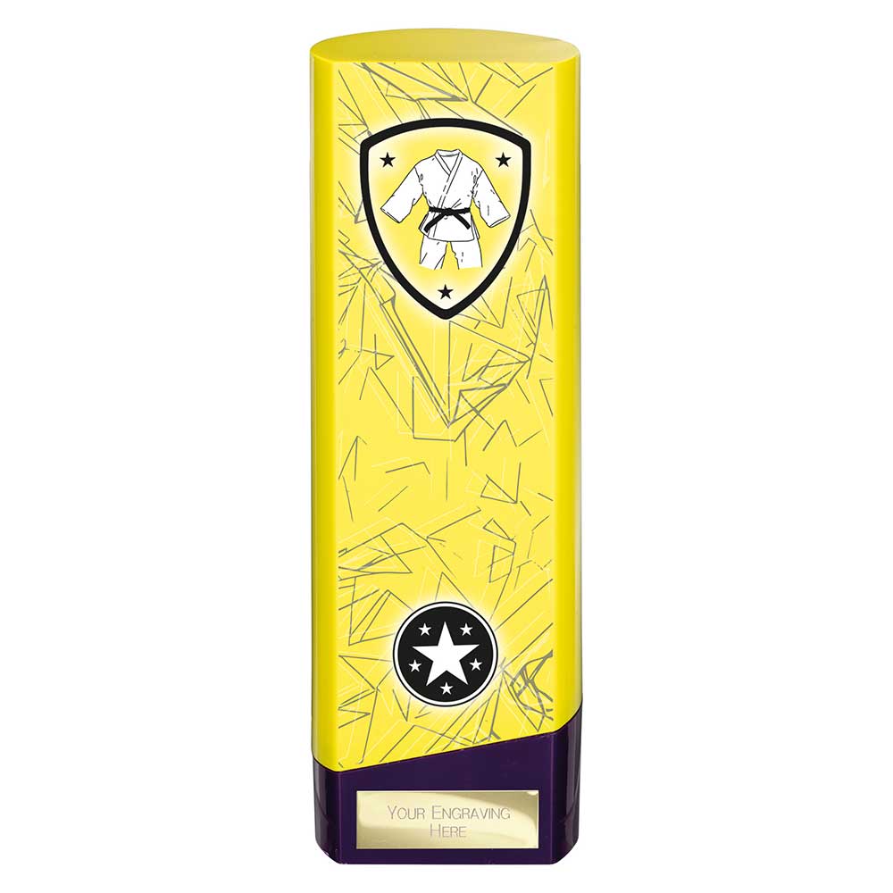Prime Trophy Martial Arts Yellow and Purple Trophy HQ Prime Trophy Martial Arts Yellow and Purple Trophy HQ