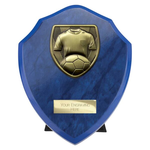 Cobra Shield Football Shirt and Ball Blue Trophy HQ