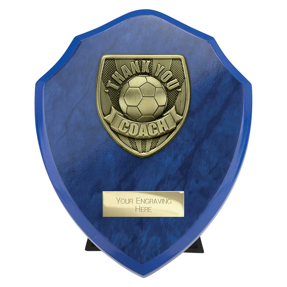 Cobra Shield Thank you Coach Blue Trophy HQ Cobra Shield Thank you Coach Blue Trophy HQ