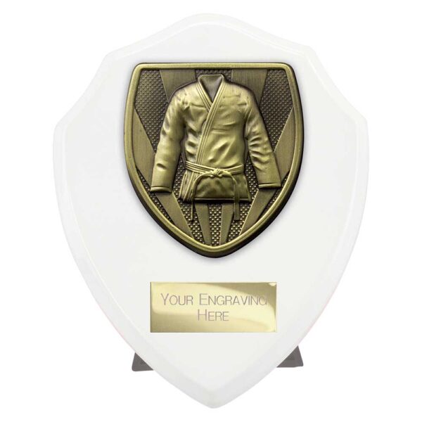 Cobra Shield Martial Arts Gee White Trophy HQ