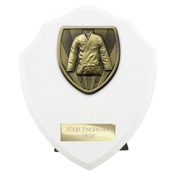 Cobra Shield Martial Arts Gee White Trophy HQ