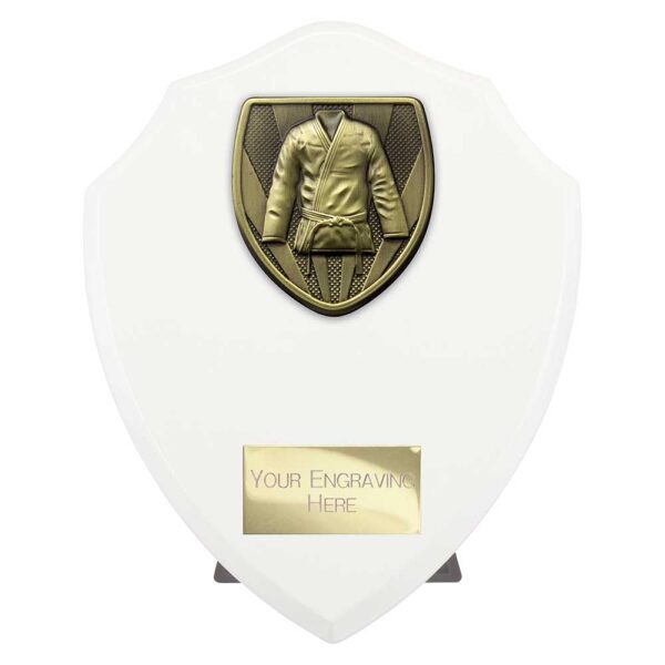 Cobra Shield Martial Arts Gee White Trophy HQ