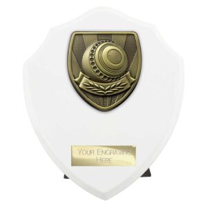 Cobra Shield Lawn Bowls White Trophy HQ
