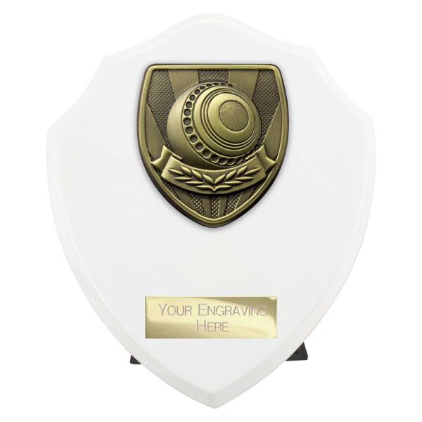Cobra Shield Lawn Bowls White Trophy HQ