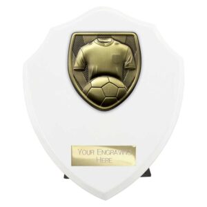 Cobra Shield Football Shirt and Ball White Trophy HQ