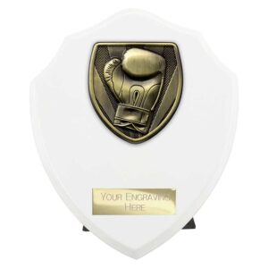 Cobra Shield Boxing White Trophy HQ