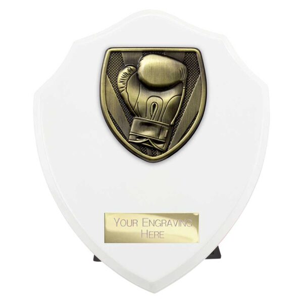 Cobra Shield Boxing White Trophy HQ