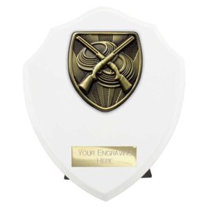 Cobra Shield Clay Pigeon Shooting White Trophy HQ