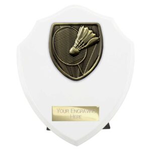 Cobra Shield Badminton White Trophy HQ