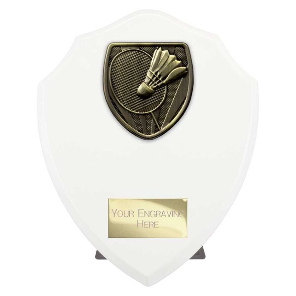 Cobra Shield Badminton White Trophy HQ