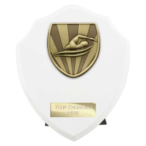 Cobra Shield Swimming White Trophy HQ