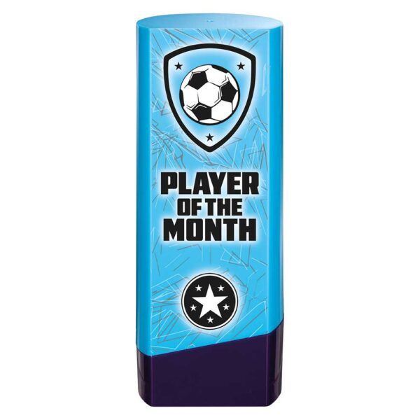 Prime Football Trophy Player of Month Blue and Purple Trophy HQ
