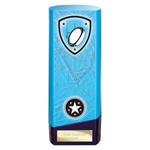 Prime Rugy Trophy Blue and Purple Trophy HQ