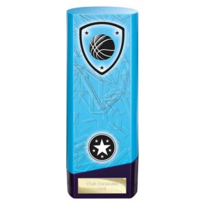 Prime Basketball Trophy Blue and Purple Trophy HQ