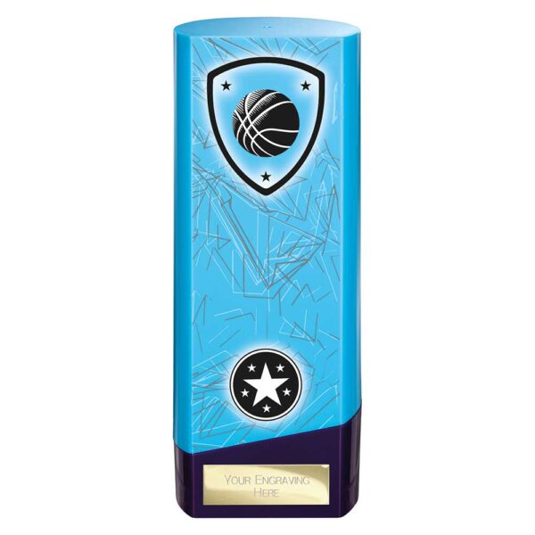 Prime Basketball Trophy Blue and Purple Trophy HQ