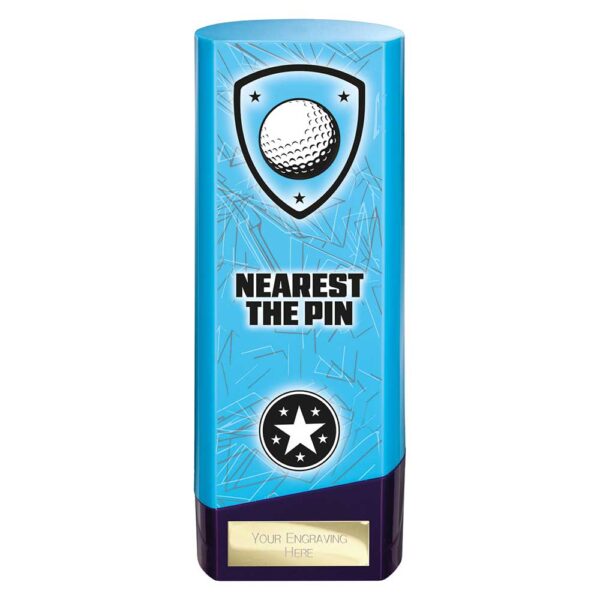 Prime Golf Trophy Nearest the Pin Blue and Purple Trophy HQ