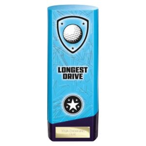 Prime Golf Trophy Longest Drive Blue and Purple Trophy HQ