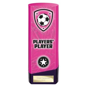Prime Football Trophy Players Player Pink and Purple Trophy HQ