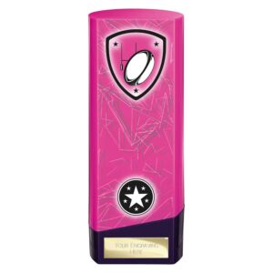 Prime Rugby Trophy Pink and Purple Trophy HQ
