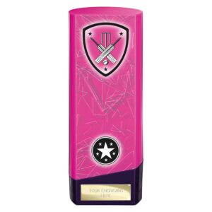 Prime Cricket Trophy Pink and Purple Trophy HQ