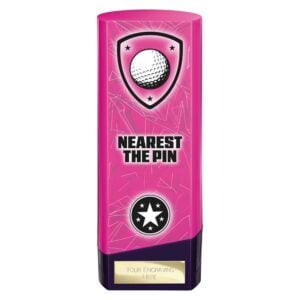 Prime Golf Trophy Nearest the Pin Pink and Purple Trophy HQ